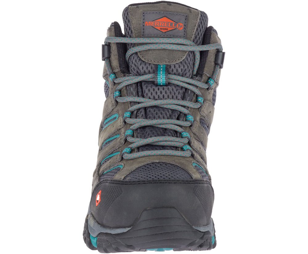 Botas Senhora - Merrell Moab Vertex Mid Waterproof Comp Toe Work - Marrom - ERP489673
